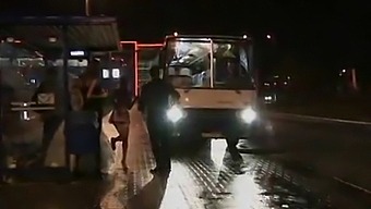 A Group Sex Party On A Bus With A Wedding Theme