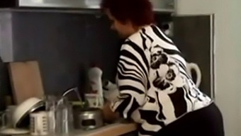 A Mature Bbw Gets Fucked In The Kitchen
