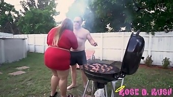 Chubby Rose Kush Pleasures A Well-Endowed Stud