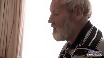 Grandfather With A Large Penis Fucks A Young Girl And She Swallows His Semen