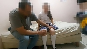 A Stunning Mexican High School Student Teaming Up With Her Neighbor To Receive A Gift, Engaging In Sexual Activities With A Young Mexican Man From Sinaloa, In An Authentic Homemade Video.