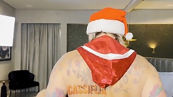 Mrs. Claus Showcasing Her Voluptuous Buttocks To A Well-Behaved Lad. View The Explicit Footage On Cassiflix.