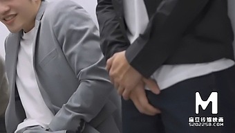 Asian Models Engage In An Erotic Group Orgy With Passionate Kissing And Oral Sex
