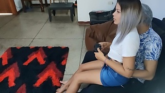 Almost Getting Caught By Her Parents, I Seduce And Pleasure My Daughter-In-Law With A Sex Toy