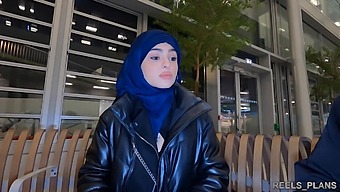 Nadja, An Iranian Woman Covered By A Veil, Engages In Anal Intercourse In The Restroom And Hallway As A Payment For The Airplane Ticket