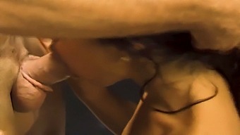 A Brunette Receives A Deepthroat From A Big Dick In A Classroom Setting!