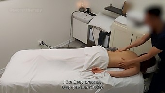 A Steamy Encounter With A Tattooed Masseur At A Local Spa For A Young, Curvaceous Waitress