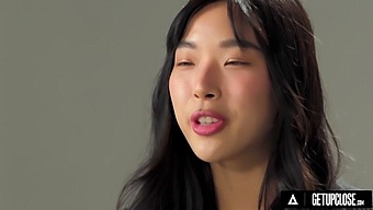 Intimate Exploration Of Brunette Elle Lee'S Orgasmic Experience Through Solo Masturbation