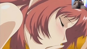 Busty Girlfriend Indulges In Threesome With Cheating Wife For Anime Sex