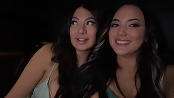Voluptuous Latinas Cami Strella And Nika Venom Seduce Their Ride-Share Driver Lev Lieben