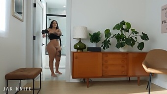 My Roommate Roxanne Roselle With Big Ass Swallows My Cock